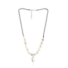 Collar en plata con Perla blanca Freshwater (TPC)
