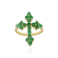 Anillo en plata con Esmeralda de Socoto
