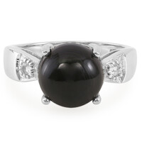 Anillo en plata con Psilomelana