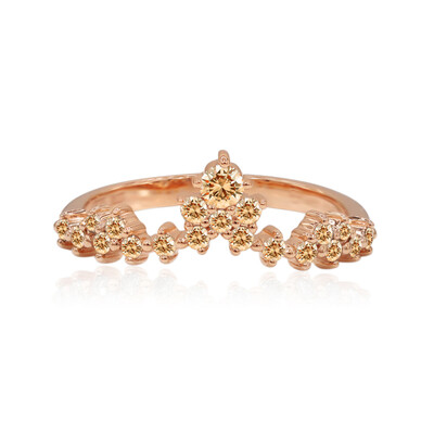Anillo en oro con Diamante rosa de Francia de Argyle SI1 (Annette)