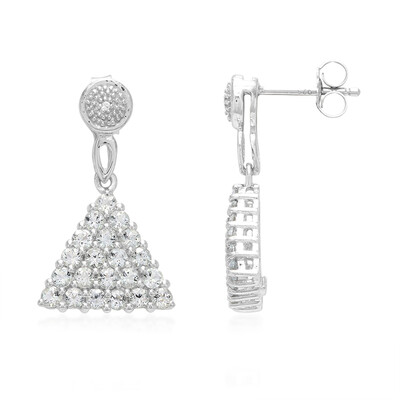 Pendientes en plata con Aguamarina