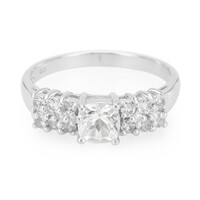 Anillo en plata con Goshenita