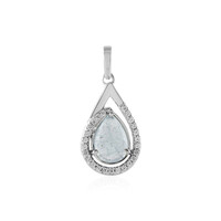 Colgante en plata con Aguamarina