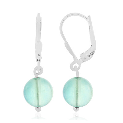 Pendientes en plata con Fluorita