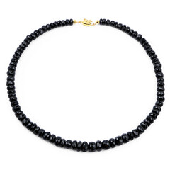 Collar en plata con Turmalina negra