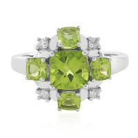 Anillo en plata con Peridoto