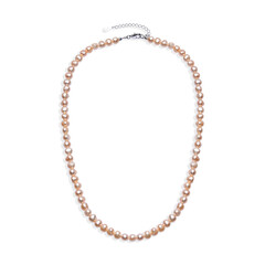 Collar en plata con Perla rosa Freshwater
