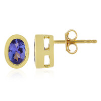 Pendientes en oro con Tanzanita AAA