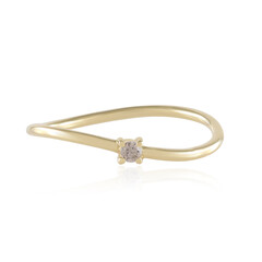 Anillo en oro con Diamante champán SI2