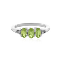 Anillo en plata con Peridoto de Arizona