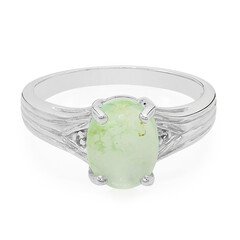Anillo en plata con Crisoprasa
