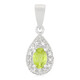 Colgante en plata con Peridoto de Manchú