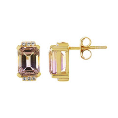 Pendientes en plata con Ametrino