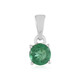 Colgante en plata con Apatita verde