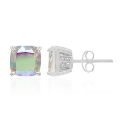 Pendientes en plata con Cuarzo Rayo de luna