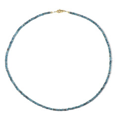 Collar en plata con Cianita petróleo
