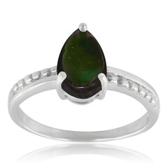 Anillo en plata con Ammolita