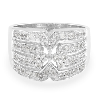 Anillo en plata con Zafiro blanco