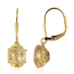 Pendientes en plata con Citrino