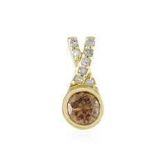 Colgante en oro con Diamante I3 champán