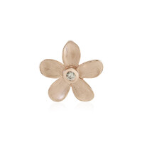 Colgante en oro con Diamante chocolate VS2