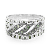 Anillo en plata con Diamante fantasía