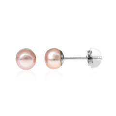 Pendientes en plata con Perla Freshwater