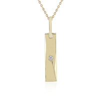 Collar en oro con Diamante limpio a lupa F (LUCENT DIAMONDS)