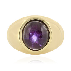 Anillo en plata con Granate estrella