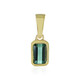 Colgante en plata con Turmalina verde Benedito(Adela Silber)
