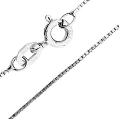 Cadena en oro blanco 9K 45 cm - 1,5 g