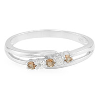 Anillo en plata con Andalucita