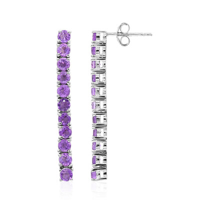 Pendientes en plata con Amatista
