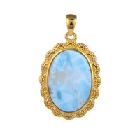 Colgante en plata con Larimar