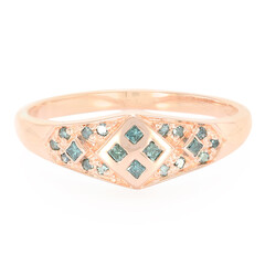 Anillo en plata con Diamante fantasía