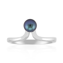 Anillo en plata con Perla freshwater negra (TPC)