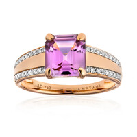 Anillo en oro con Diáspora rosa (AMAYANI)