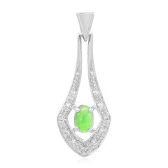 Colgante en plata con Crisoprasa imperial