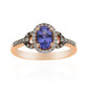 Anillo en oro con Tanzanita AAA