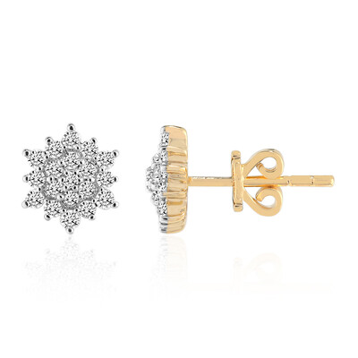Pendientes en oro con Diamante SI1 (G) (Annette)