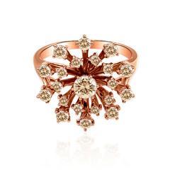 Anillo en oro con Diamante rosa de Francia de Argyle SI1