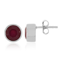 Pendientes en plata con Rubí de Madagascar