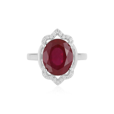 Anillo en plata con Rubí de Madagascar