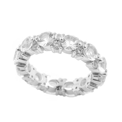 Anillo en plata con Danburita