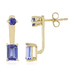 Pendientes en oro con Tanzanita AAA (de Melo)