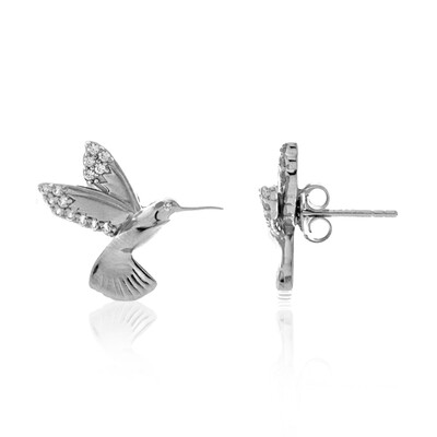 Pendientes en plata con Zircón (Dallas Prince Designs)