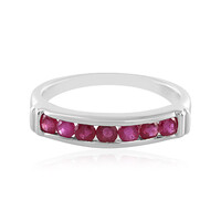 Anillo en plata con Rubí de Madagascar