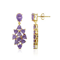 Pendientes en plata con Amatista