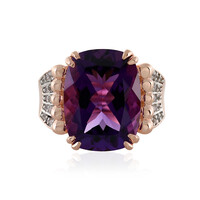 Anillo en plata con Amatista de Marruecos