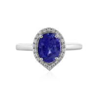 Anillo en plata con Tanzanita